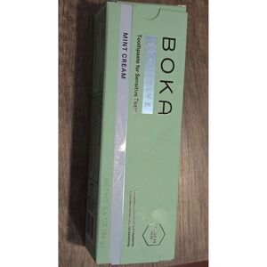 Boka Sensitive Toothpaste Mint Cream 3.4oz Fluoride Free n-Ha Sensitivity Relief